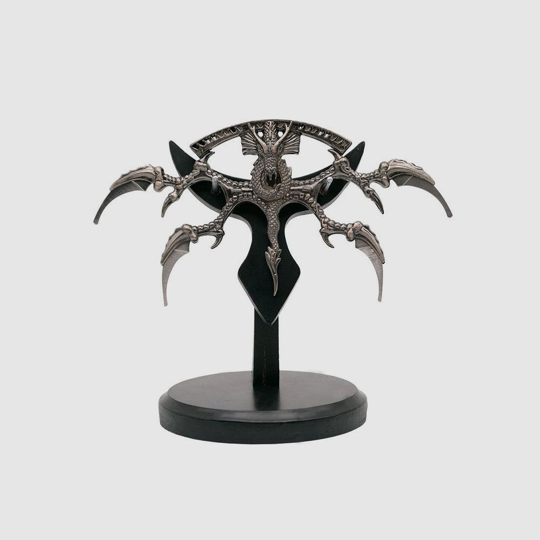 Fantasy Dolch mit 4 Krallen und Ständer