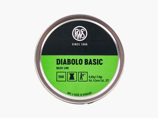 RWS Basic Line Flat 0,45g 500St 4,5mmDiabolo