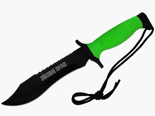 Zombie Dead Messer mit schwarz beschichteter Klinge