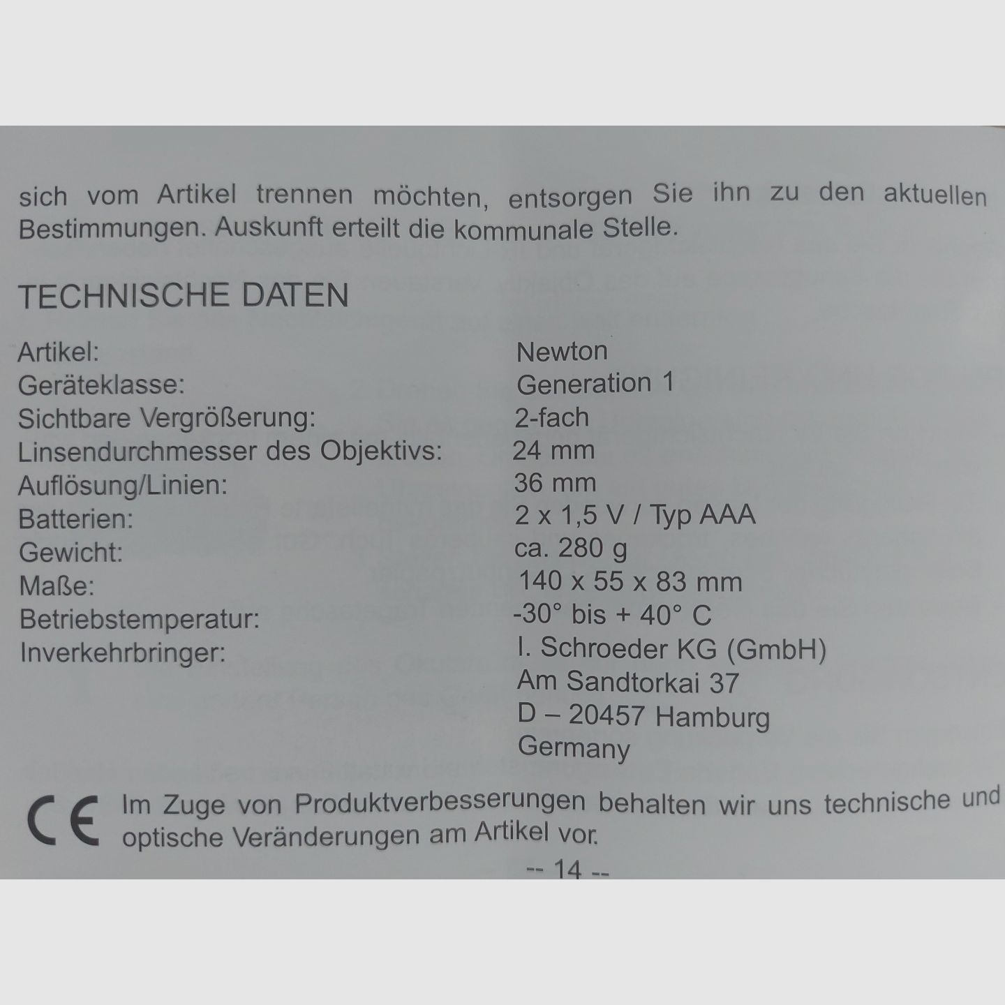 Nachtsichtgerät 