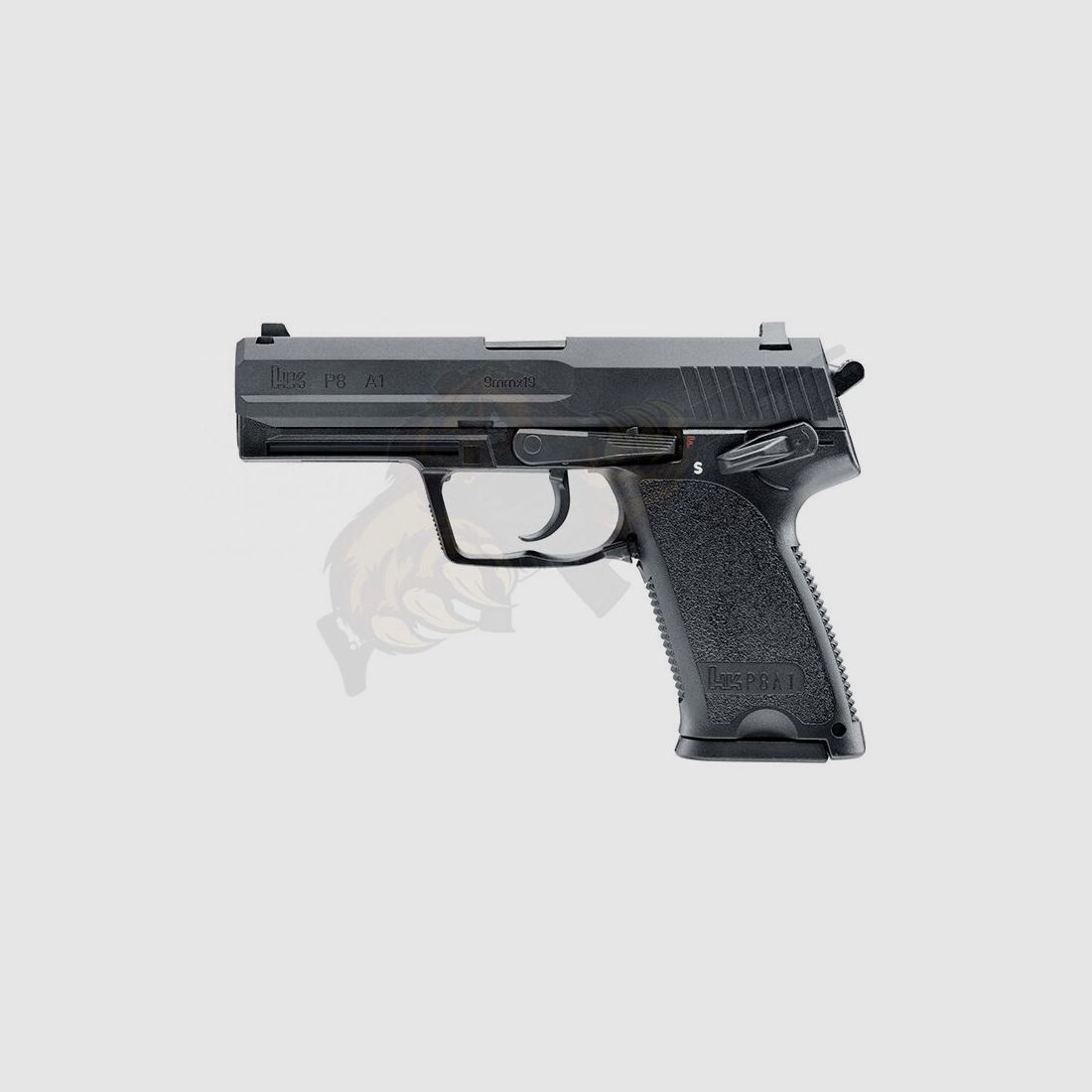 H&K P8 A1 GBB mit Metallschlitten Schwarz -F-