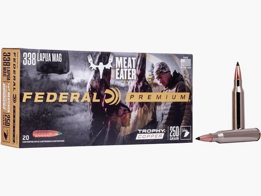 Federal Premium Trophy Copper .338 Lapua Mag. 250GR 20 cartouches