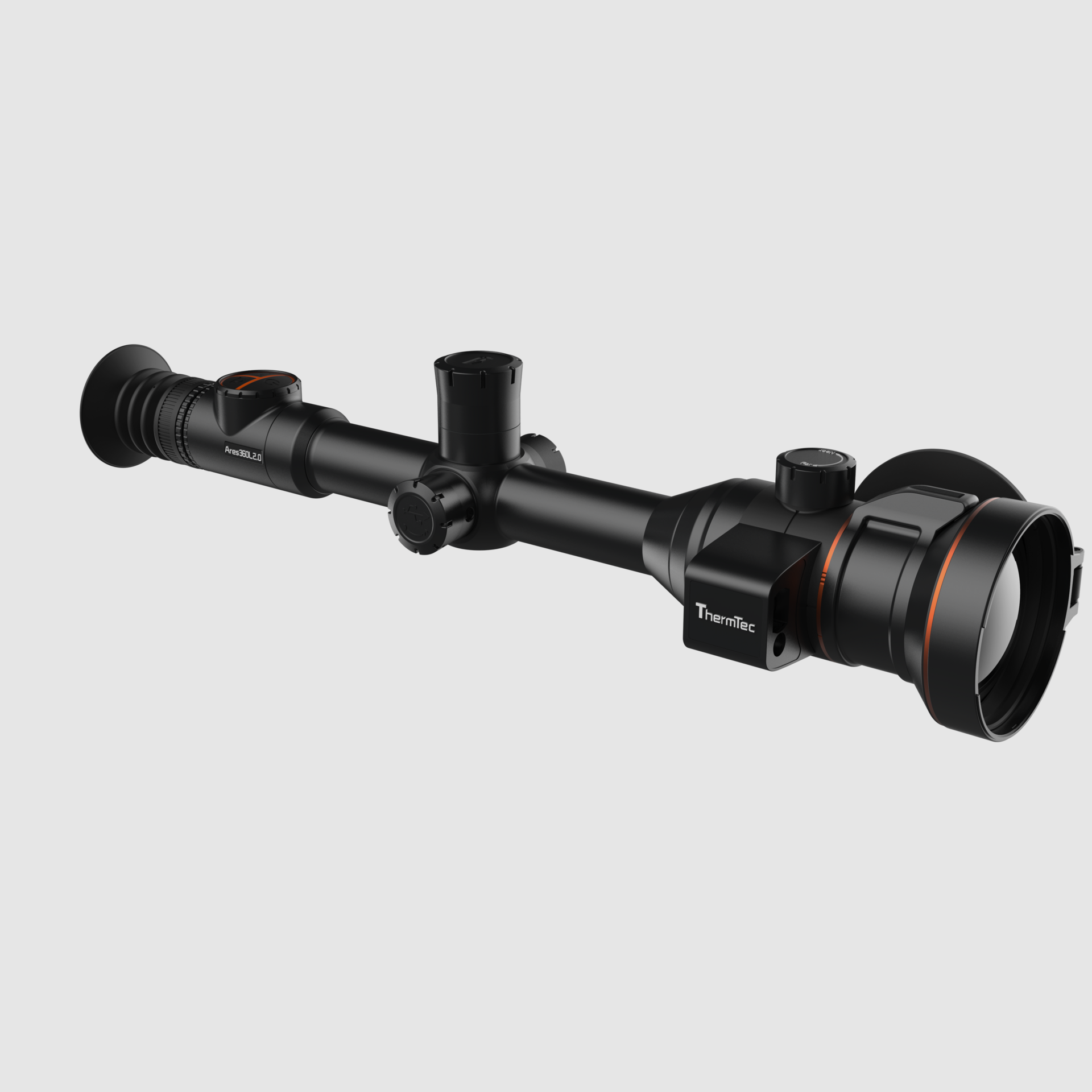 ThermTec Ares 660L 2.0 cannocchiale termico con doppio obiettivo e telemetro, immagine 1 di 9