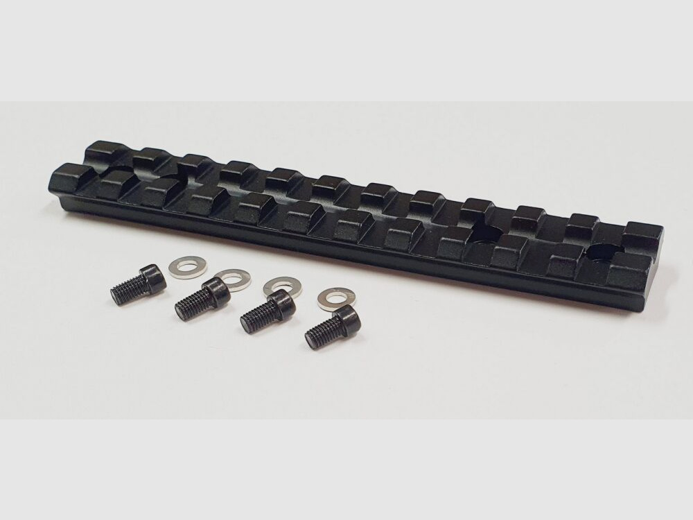 RUGER 10/22 szyna Picatinny aluminiowa czarna anodowana w zestawie ze śrubami