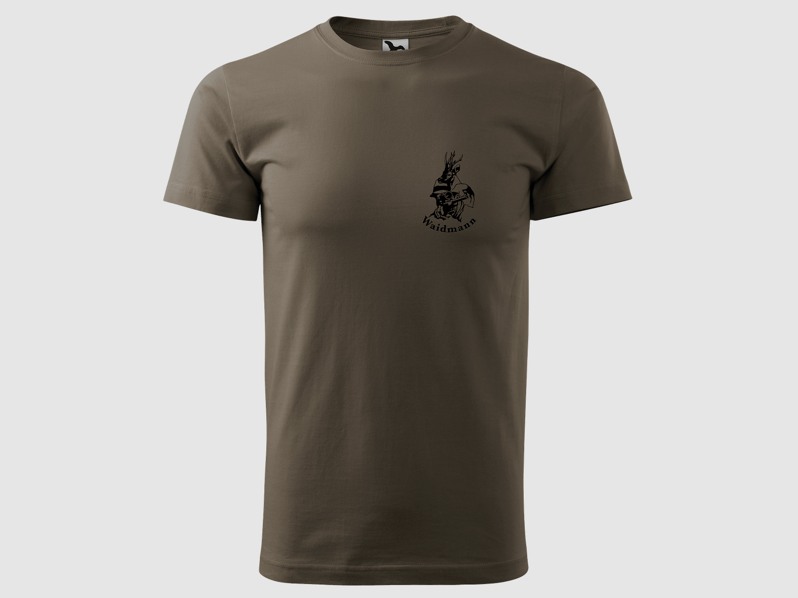 Waidmann T-shirt marron naturel – Logo Small, image 1 sur 5