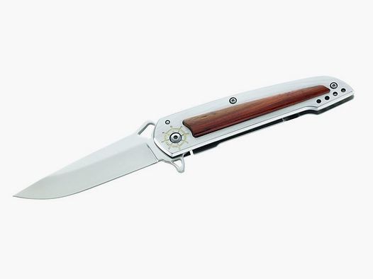 One-Hand Knife Wood Inlay Edel Huali Clip