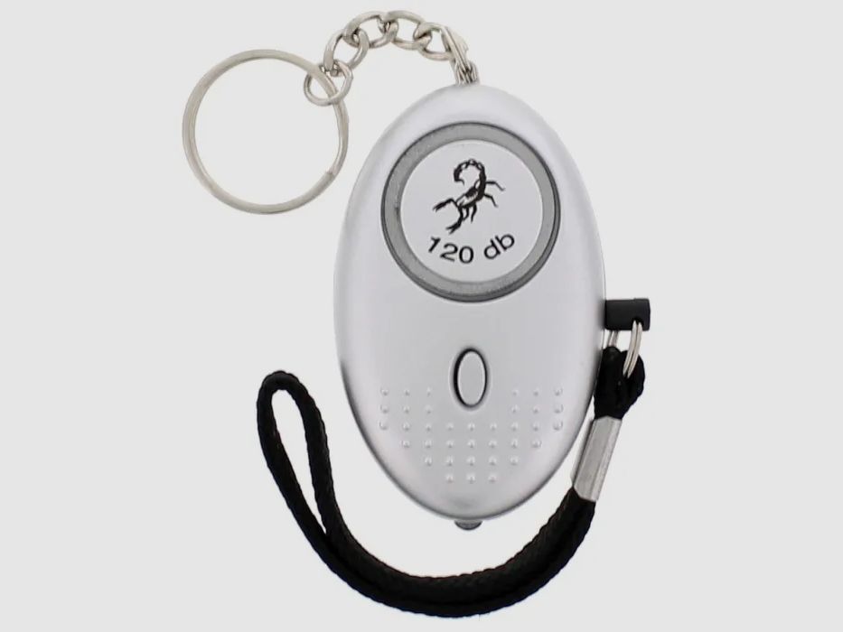 Scorpion personal alarm 120 db silver