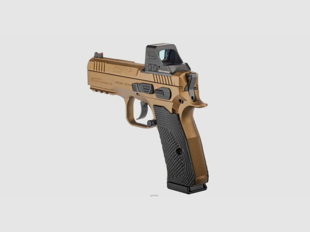 CZ met Holosun HE508T Red-Dot CZ Pistool Shadow 2 Compact Deep Bronze OR