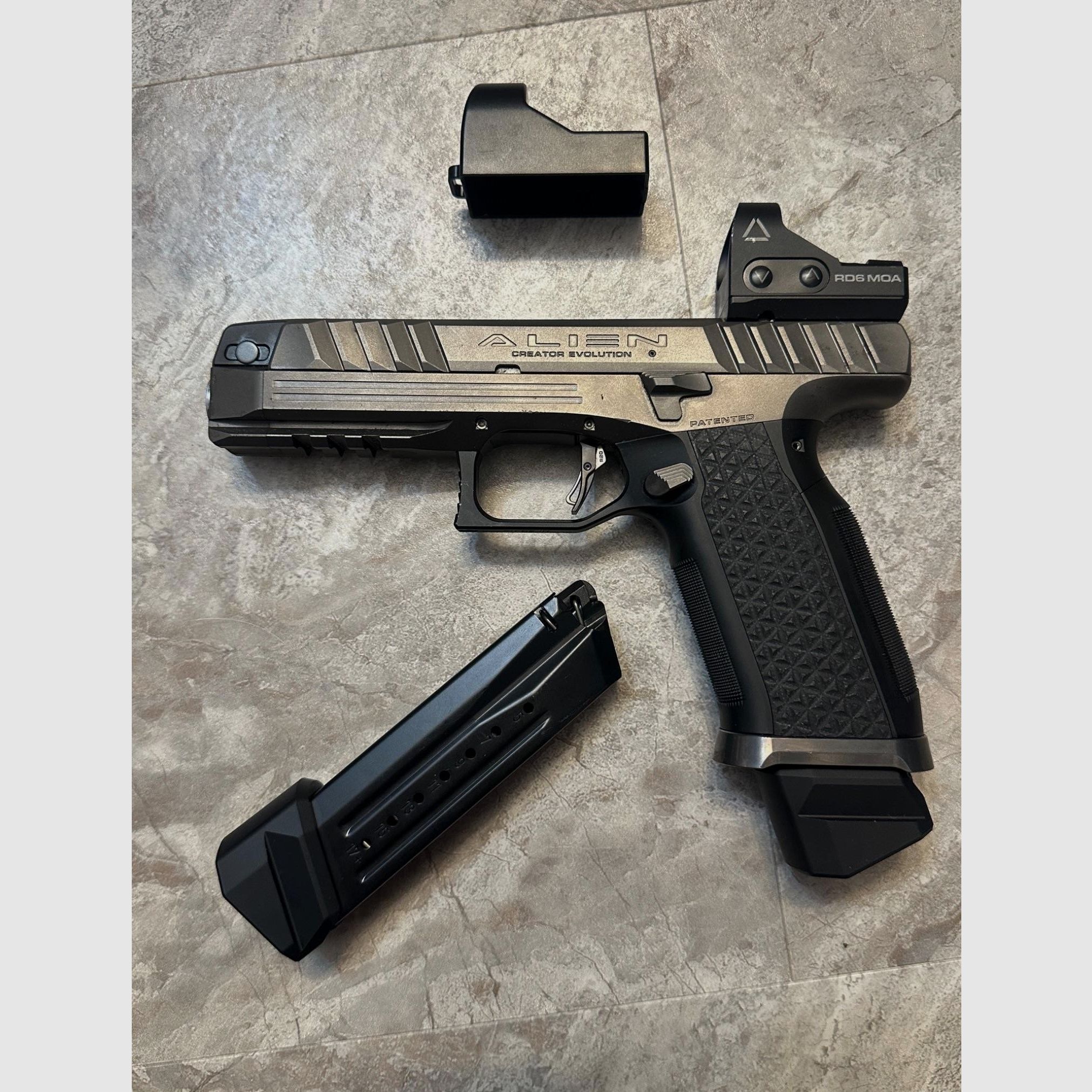 Laugo Arms Alien Creator Evolution Kal. 9mm Luger, Vollset!