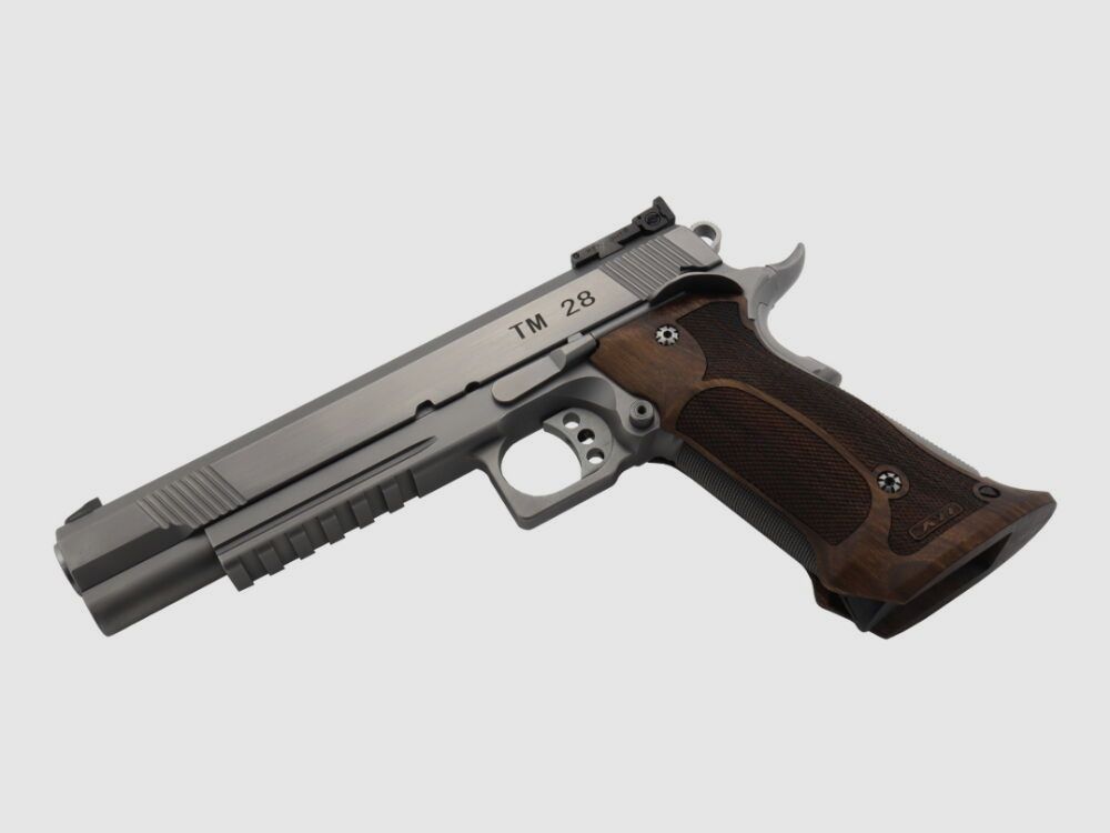 STP TM 28 6.0 z uchwytem Nill Match-German-Master i wymiennym systemem TM 6.0 9mm Luger oraz celownikiem BOMAR