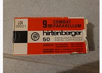 50 schoten VM FMJ 9x19mm 9mm Luger Parabellum van Hirtenberg