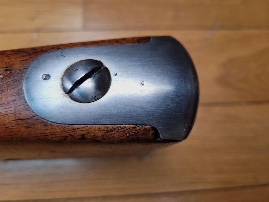 Très beau fusil modèle 1857 transformé tabatière en 1867 – Tabatière acier du 1er type – Mono matricule de 1859 à la Manufacture Impériale de Saint-Étienne – Excellent état, image 27 sur 30