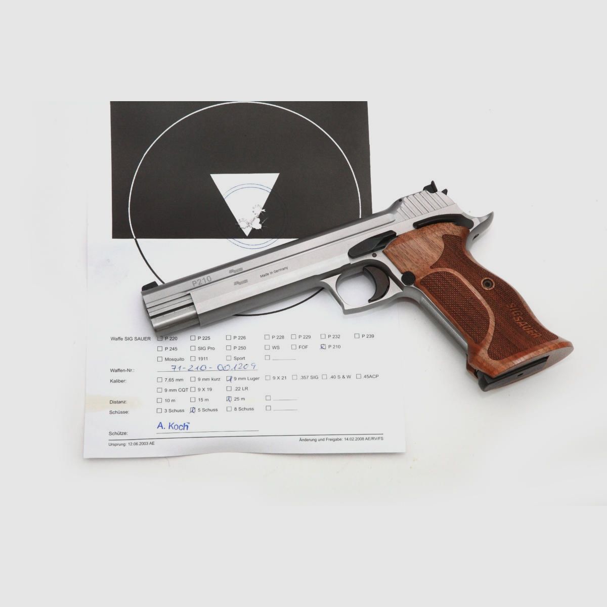 Sig Sauer P210 Super Target 6 Zoll Silver, Bild 1 von 10