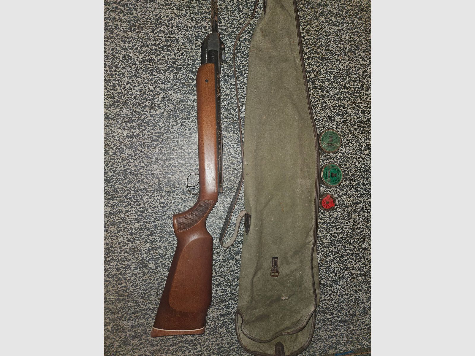 Diana Mod. 35 carabine à air – rareté AVANT 1970 avec numéro de série – 50 ans inutilisée
