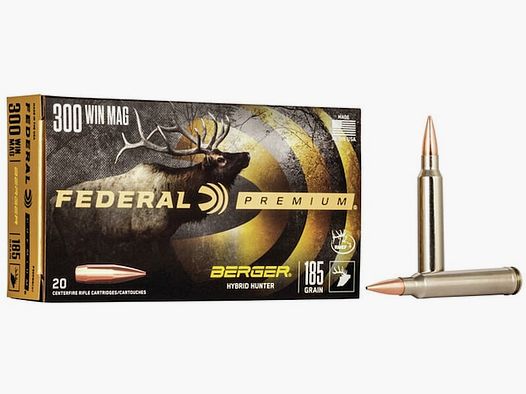 Federal Premium Berger Hybrid Hunter .300 Win. Mag. 185GR JHP 20 Patronen