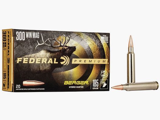 Federal Premium Berger Hybrid Hunter .300 Win. Mag. 185GR JHP 20 Patronen