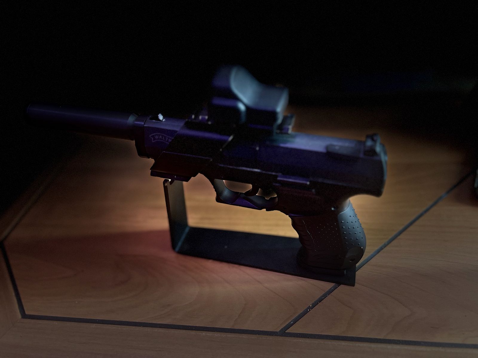 Walther cp99 4,5mm Diabolo mit Schalldämpfer und Reddot und Montageschiene