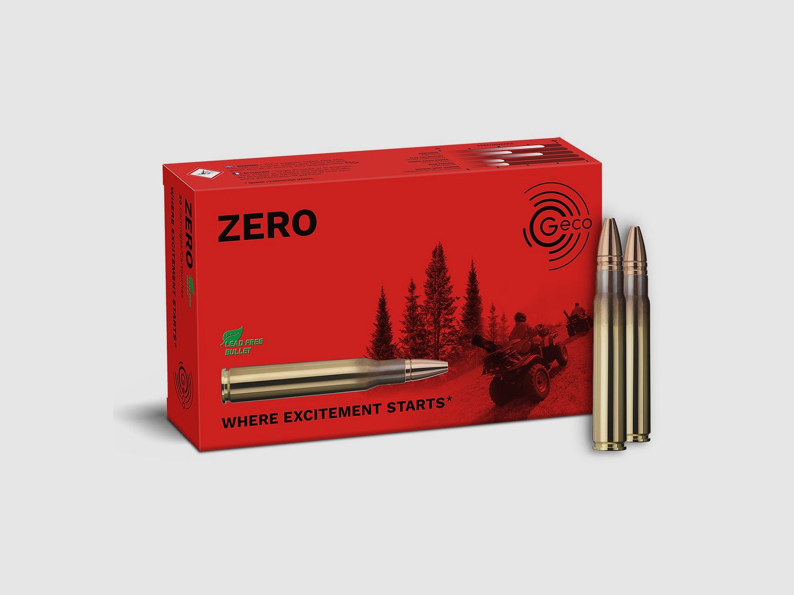 GECO 9,3x62 ZERO 11,9g Bleifreie Büchsenpatronen