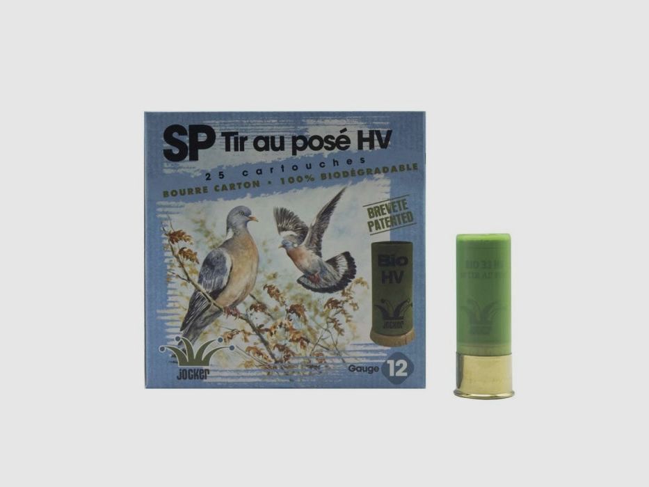 Doos van 25 Jocker Bio SP Patronen Tir au Pose 33 HV BJ - Kal. 12/70/16, afbeelding 1 van 3