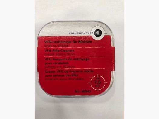 VFG REINIGUNGSFILZ Kal. 7,5 PZ 50