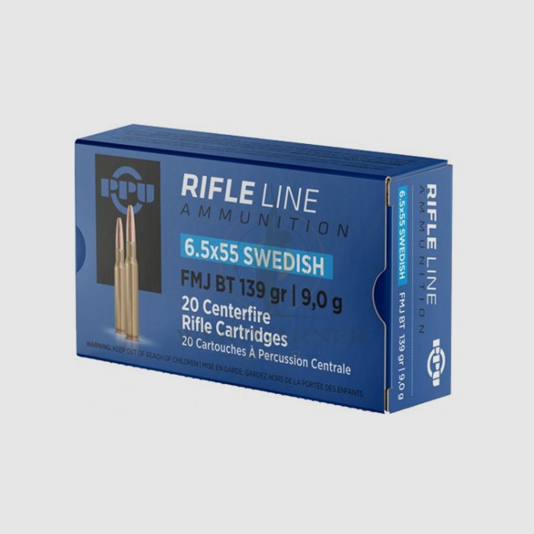 PPU 6.5x55 Swedish FMJ BT 139gr 20 pcs.