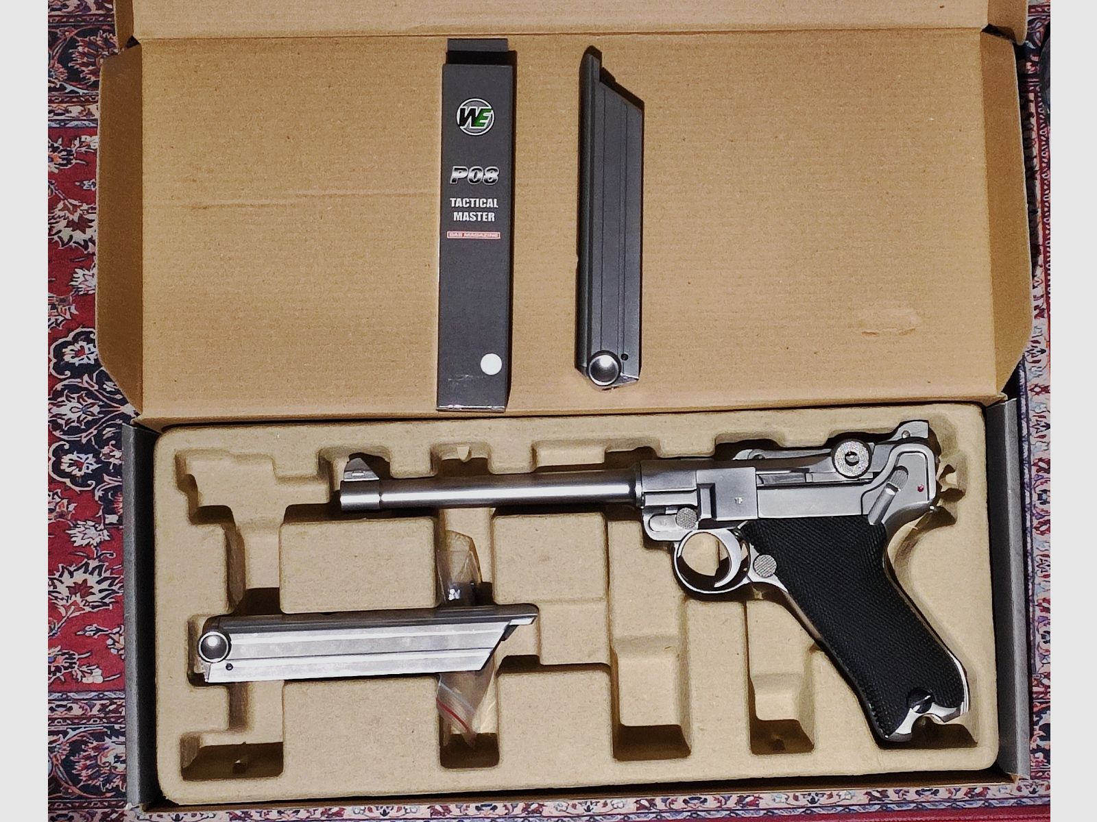 Wei ETech P08 Vollmetall GBB 6 - Zoll Version Chrom-Finish