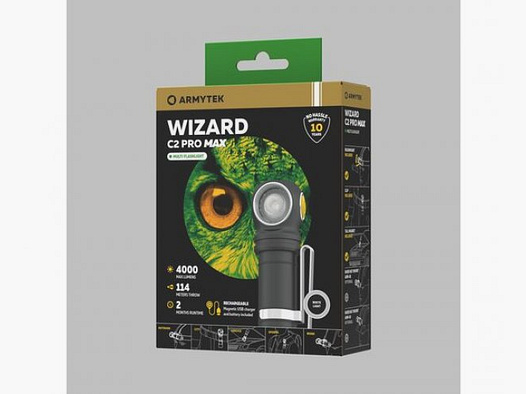 Armytek Wizard C2 Pro Max MAgnet USB mit integrierter Ladefunktion! 4000 LED Lumen!!