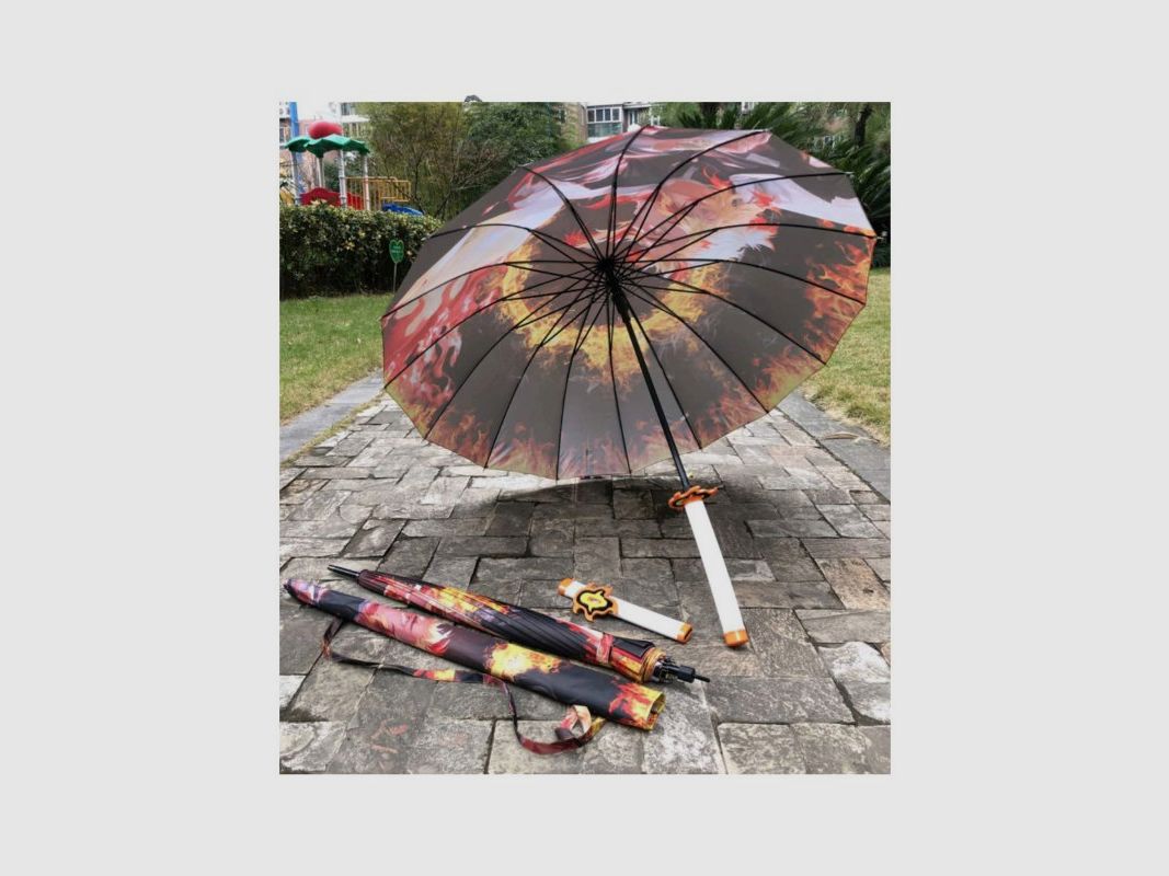 Katana Regenschirm Demon Slayer Rengoku Kyoujurou