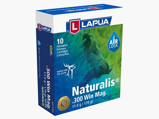 Lapua .300 Win Mag Naturalis 170 grs. 10 stuks.