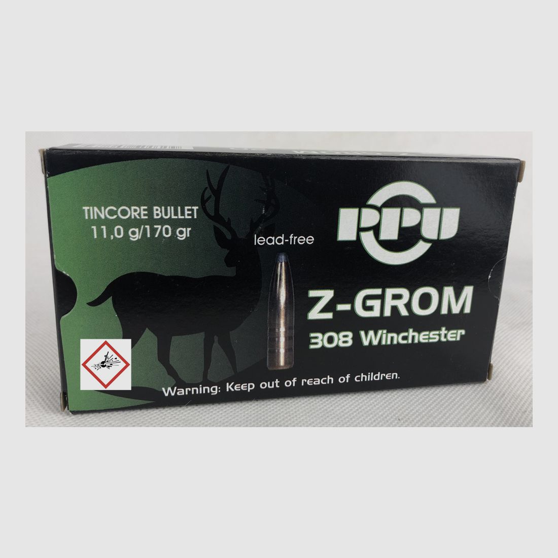 PPU Büchsenpatrone .308 Win Z-GROM 170grs