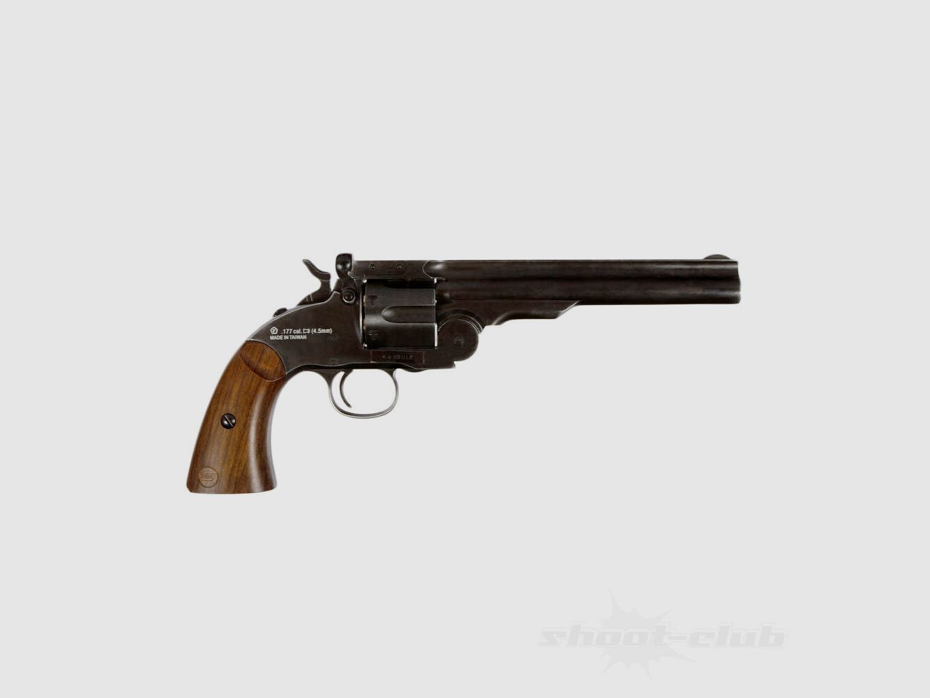 ASG	 Schofield 6 Zoll CO2 BB 4,5mm Aging BK & wooden Grip
