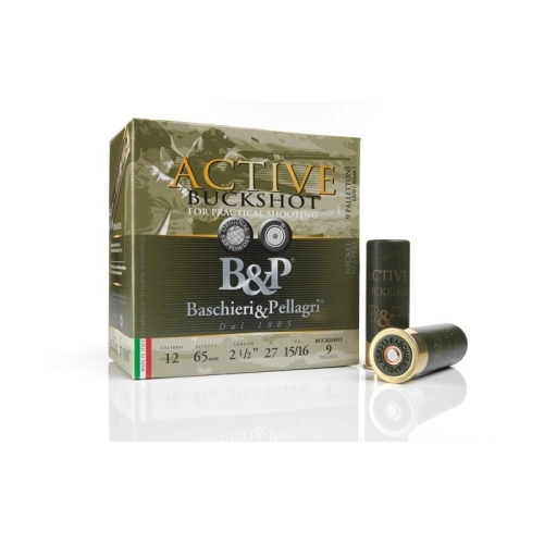 B&P Active Buckshot ammunition for Practical Shooting 12/65 No. 6680