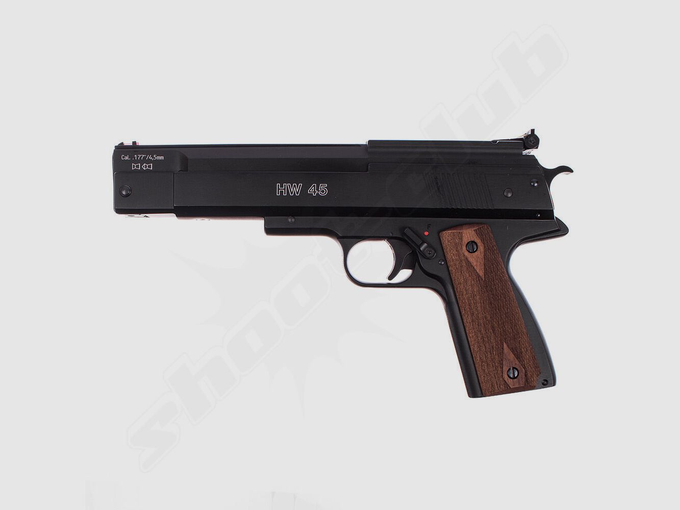 Pistola ad aria Weihrauch HW 45 in calibro 4,5 mm - blu