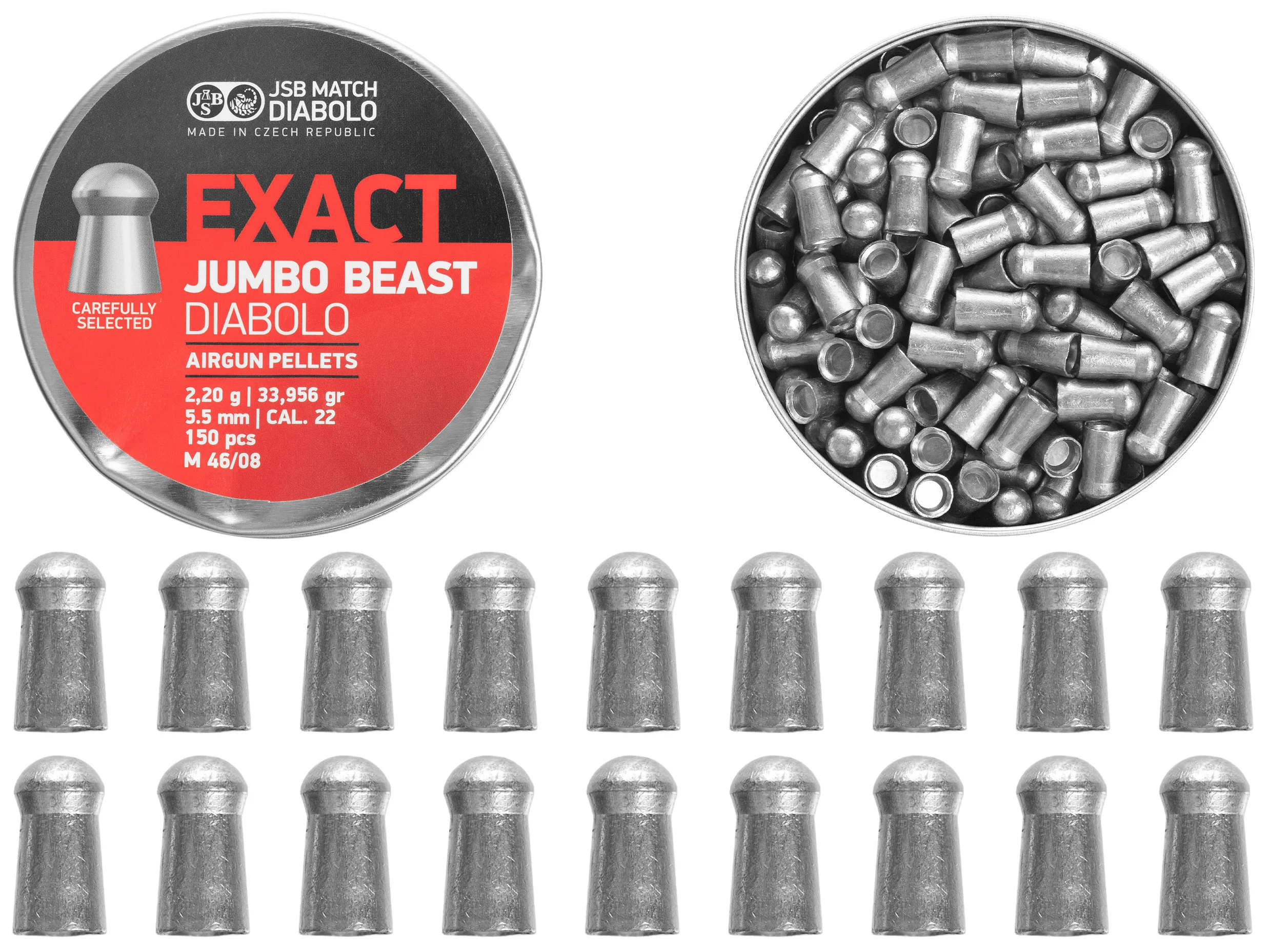 5.52 mm diabolo pellets JSB Exact Jumbo Beast 150 (546387-150), image 6 of 16