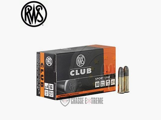 50 RWS patronen kal. 22 lr 40gr Club