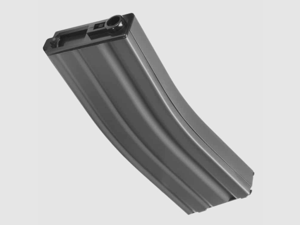 G&G M4 Stahlblech 125 Schuss Midcap Airsoft Ersatzmagazin (grau)