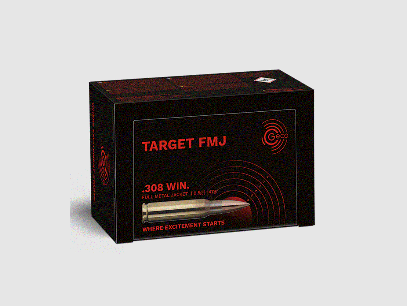 GECO .223Rem Vollmantel Target 55grs 50 Schuss