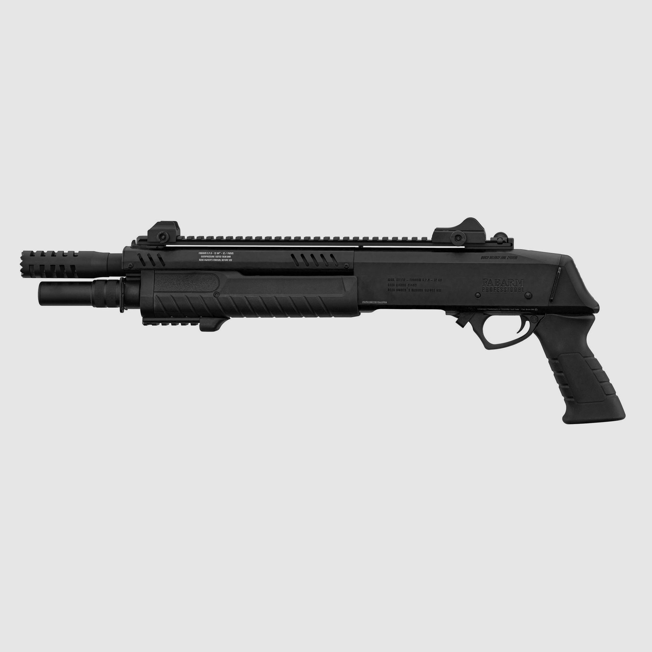 FABARM STF12 Short Schwarz 6mm - Airsoft Gas Non BlowBack