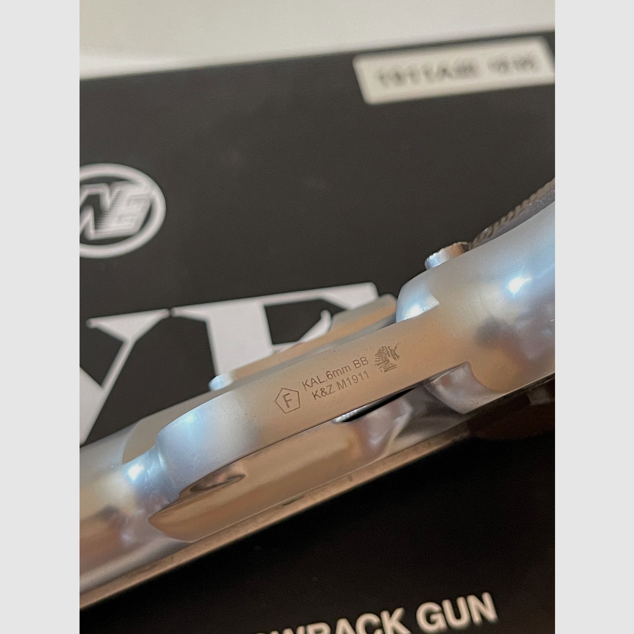 Wei-ETech M1911 Vollmetall GBB Chrome finish 