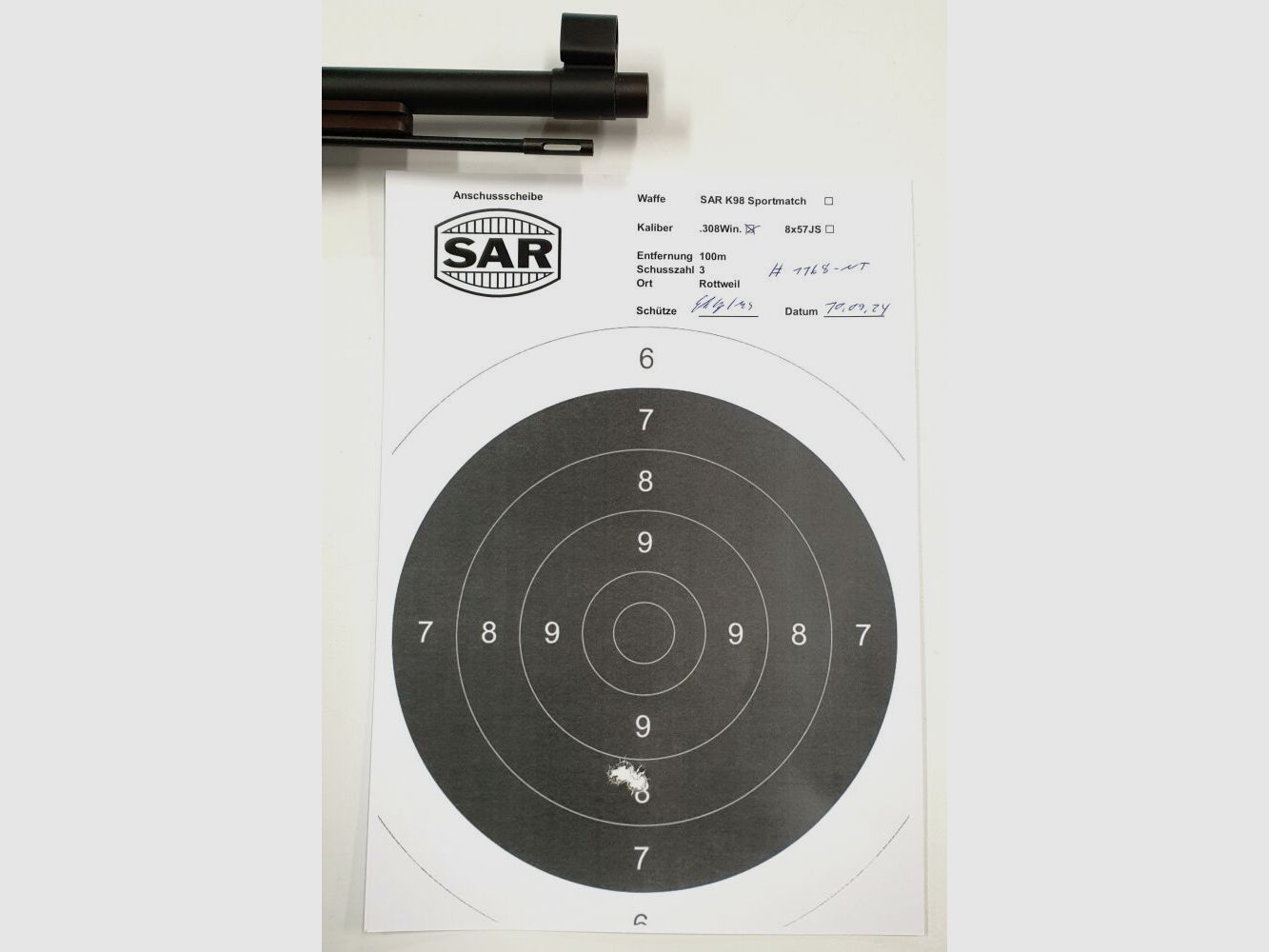 Schwaben Arms GmbH Neue Herstellung - Repetierbüchse, SAR K98k Sportmatch, .308Win, ähnlich Mauser K98k