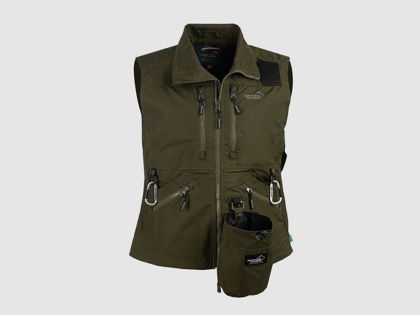 Gilet da competizione Arrak Outdoor da donna oliva 4XL