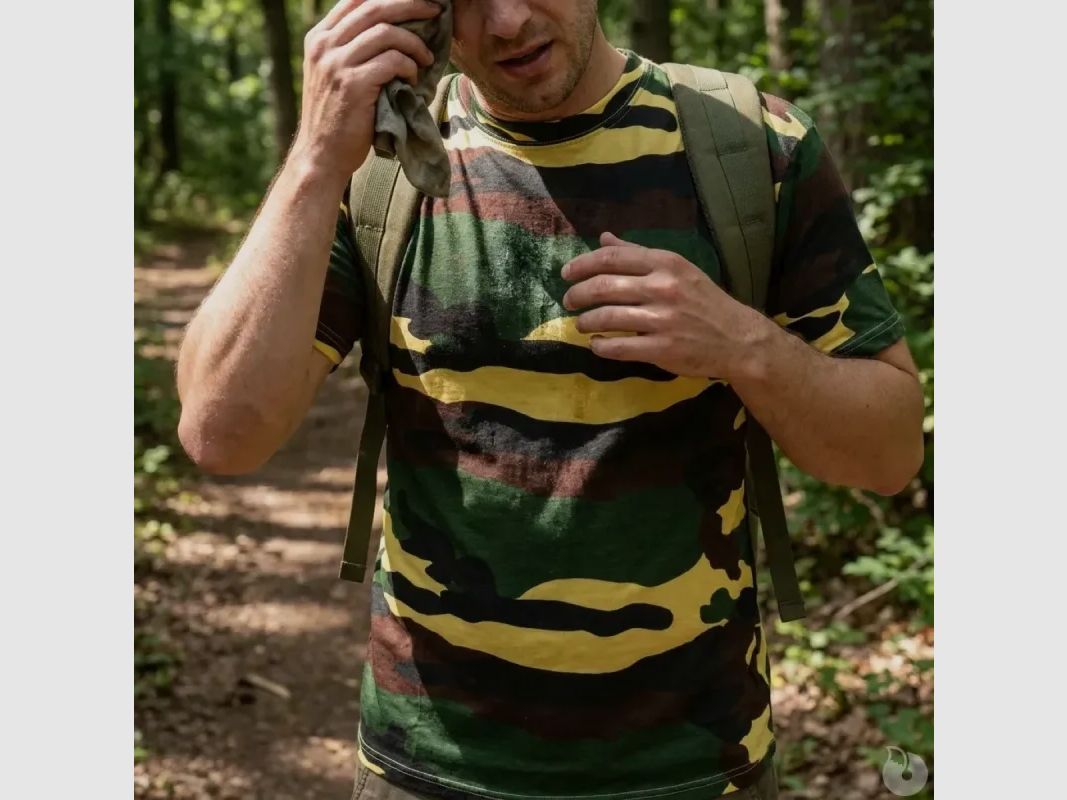 Lightweight breathable camo T-shirt 100% cotton M to 3XL, image 3 of 8