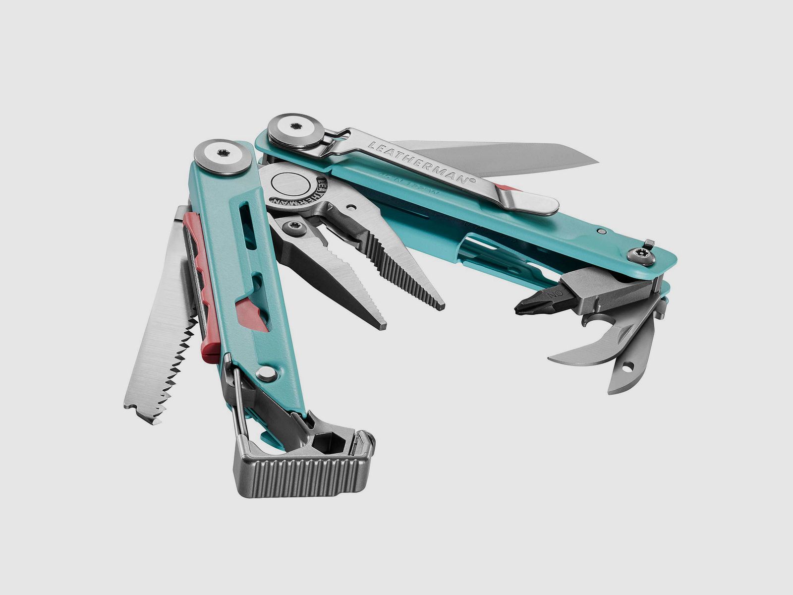 Leatherman SIGNAL Aqua Stainless, Molle Holster, Schwarz, L