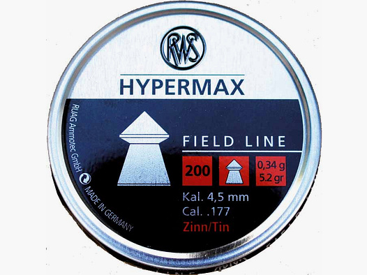 RWS Hyper Max bleifrei 4,5 mm 200 St.