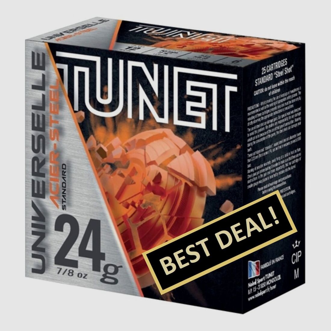 Tunet Universelle 2,5mm 24g 12/70