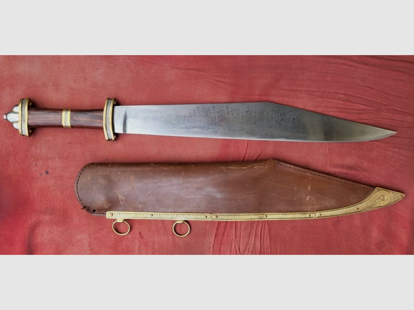 Cool Steel Langsax made of Damascus steel, very well maintained