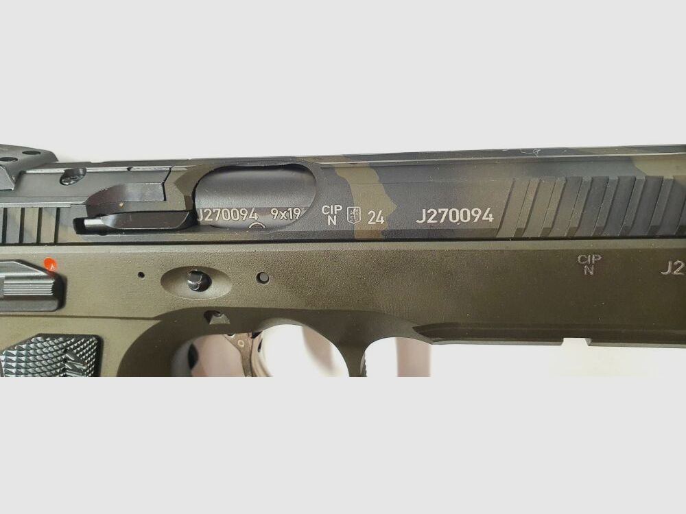CZ 75 SP - 01, Shadow II OR, Camo Oliv Double Action DA/SA-Abzug