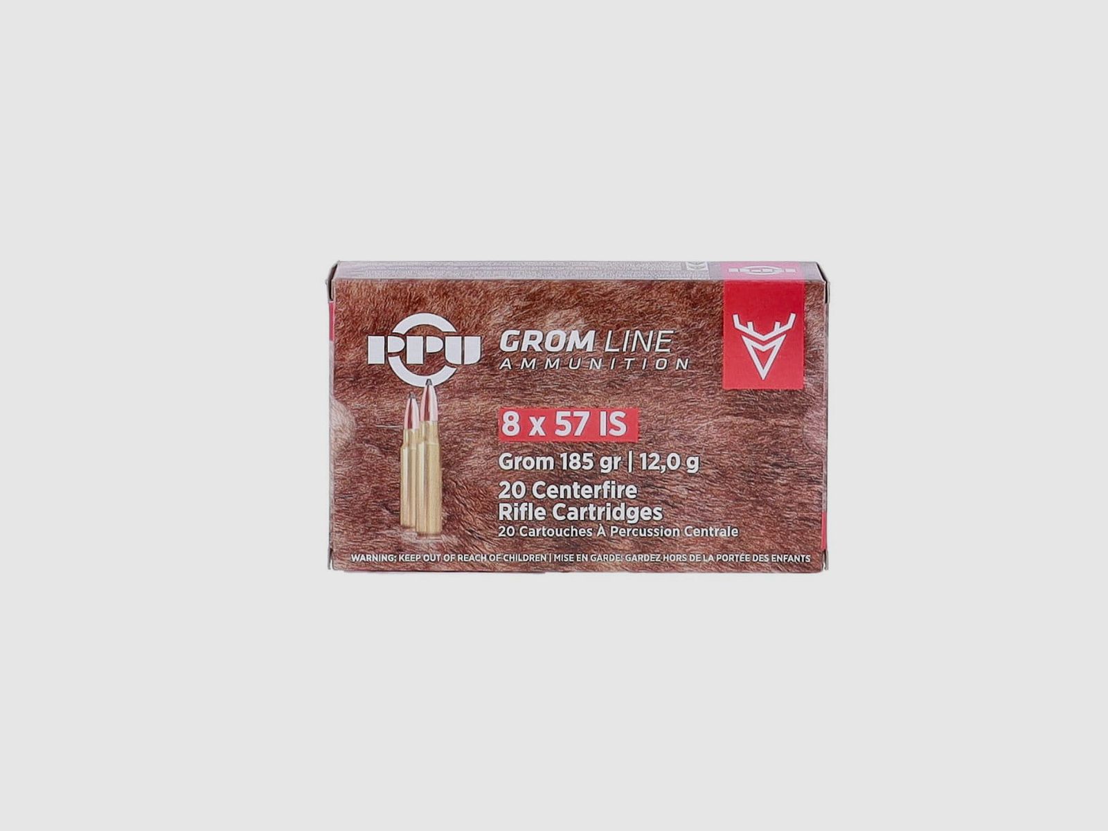 PRVI/PPU GROM 8x57 IS Teilmantel 185 gr. - 20 Stk