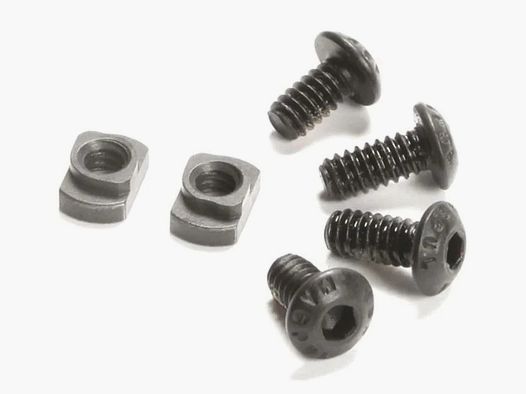 Set de remplacement T-Nut Magpul M-Lok / Set de vis de remplacement noir