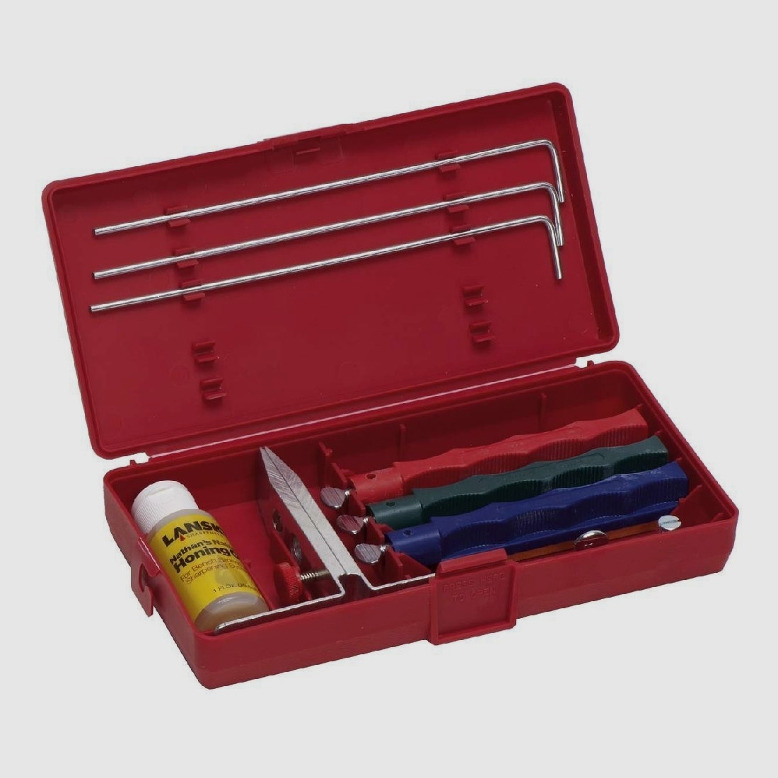 Lansky Schrfset mit 3 Steinen verschiedene Winkel
